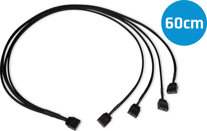 Alphacool 1-auf-4 ARGB Splitter-Kabel, 4-fach, 60cm