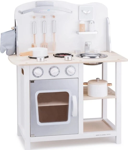 New Classic Toys Kinderküche Bon Appétit weiß/silber