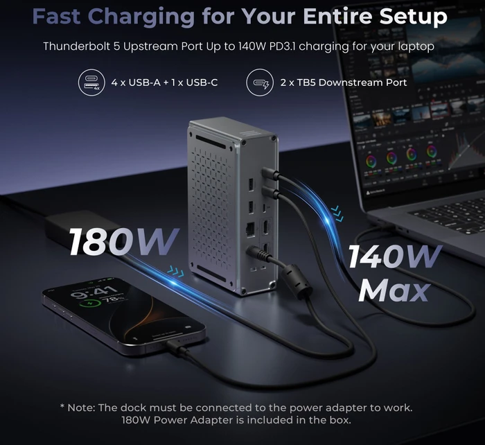 Keychron 14-in-1 Dock, Thunderbolt 5 [Buchse]