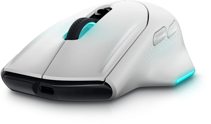 Dell Alienware AW620M Wireless Gaming Mouse, Lunar Light, USB