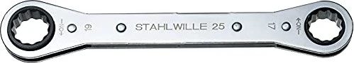 Stahlwille Doppelringratschenschlüssel, 17/19x205mm