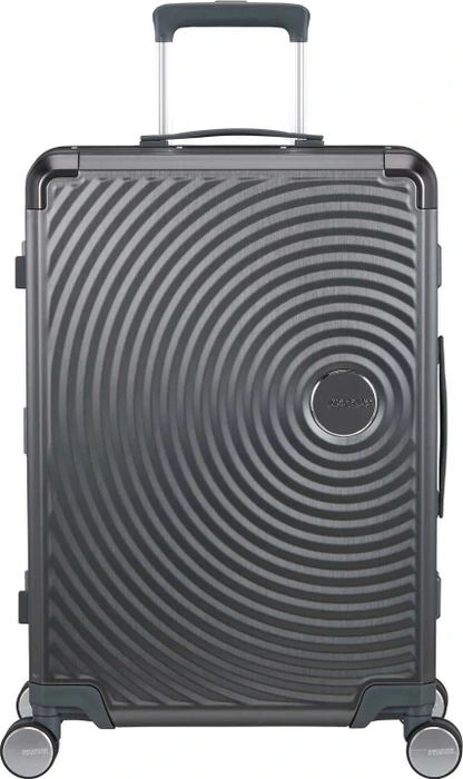 American Tourister Soundbox Spinner Alu M brushed anthracite