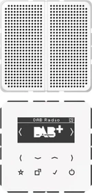 Jung Serie CD Smart Radio DAB+ Set Mono, alpinweiß