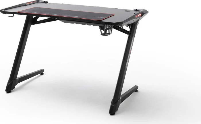 DXRacer Gaming Desk MASTER LED Schreibtisch 119x64cm schwarz/schwarz
