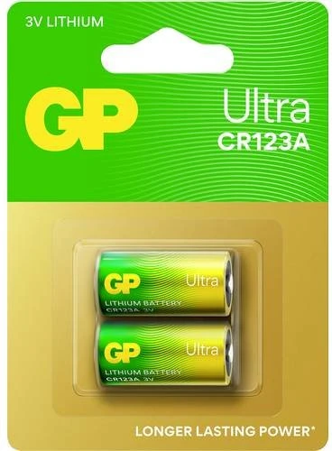 GP Batteries Lithium CR123A (CR123/CR17345), 2er-Pack