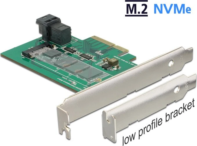 DeLOCK PCIe -> M.2 PCIe, PCIe -> U.2 miniSAS HD
