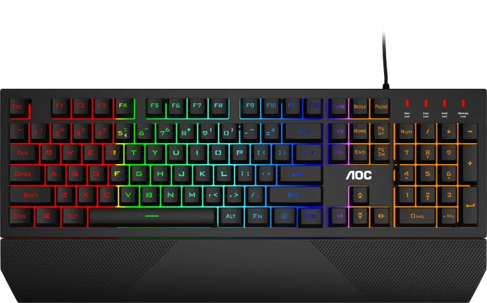 AOC Gaming GK200, LEDs RGB, schwarz, USB, UK