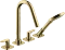 Hansgrohe Axor Citterio M 4-Loch Fliesenrandarmatur mit Hebelgriffen und Rosetten polished brass Vorschaubild