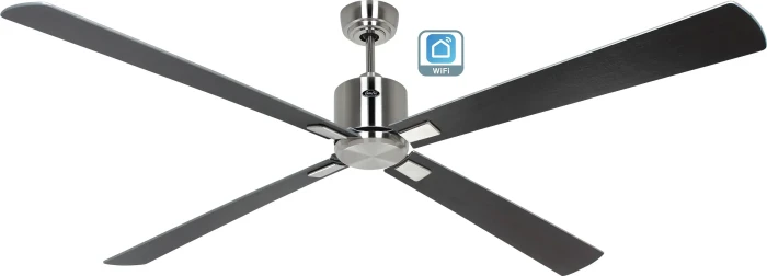 CasaFan Eco Neo III 180 BN-WN/SI WiFi Deckenventilator wenge/silber/chrom gebürstet