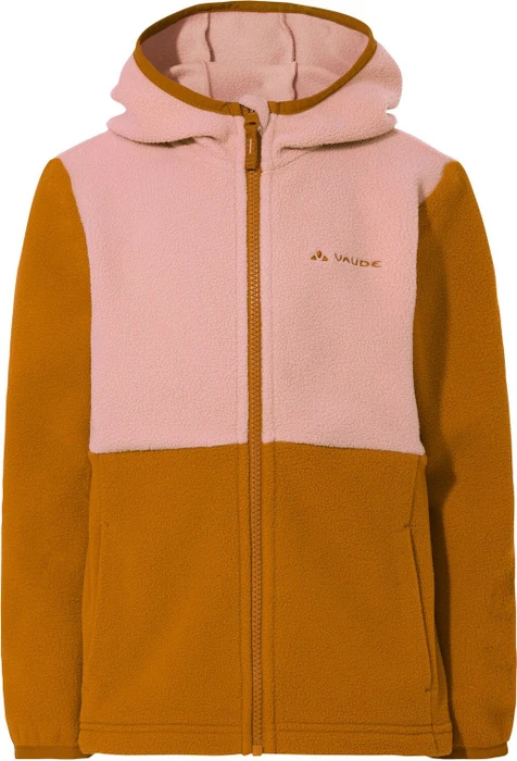 Vaude Pulex II Hooded Fleece Funktionsjacke silt brown/rose (Junior)