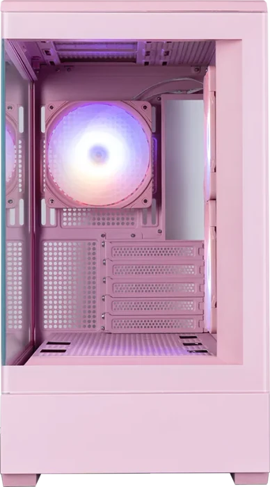Zalman P30 [V2] Pink, rosa, Glasfenster