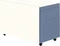mauser Rollcontainer line, 570x800mm, 1x Utensilienauszug, 1x Materialschublade, 1x Hängeregistratur, reinweiß/taubenblau Vorschaubild