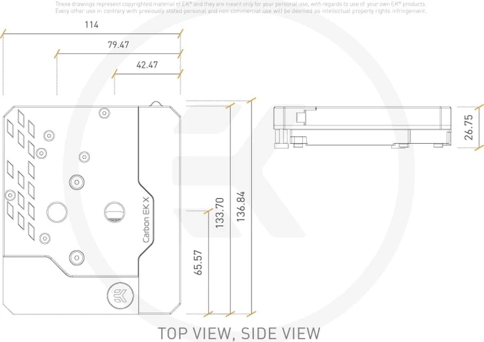 EK Water Blocks Quantum Line EK-Quantum MSI MPG Z590 Carbon EK X D-RGB Monoblock, Nickel, Acryl