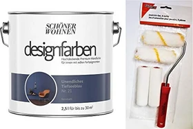 Schöner Wohnen Designfarben innen unendliches tiefseeblaumatt, 2.5l