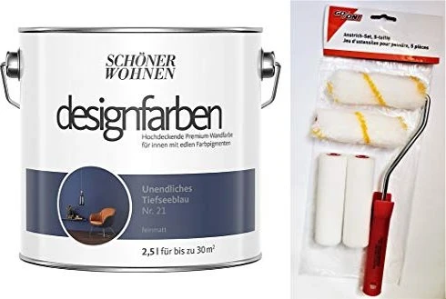 Schöner Wohnen Designfarben innen unendliches tiefseeblaumatt, 2.5l