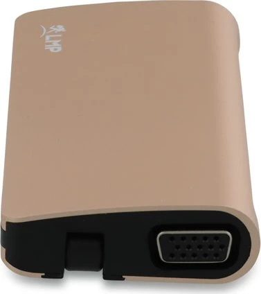 LMP USB-C Travel Dock, 9-Port, USB-C 3.0 [Stecker], gold