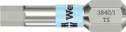 Wera 3840/1 TS Innensechskant Bit 1/4", 2.5x25mm, 1 Stück