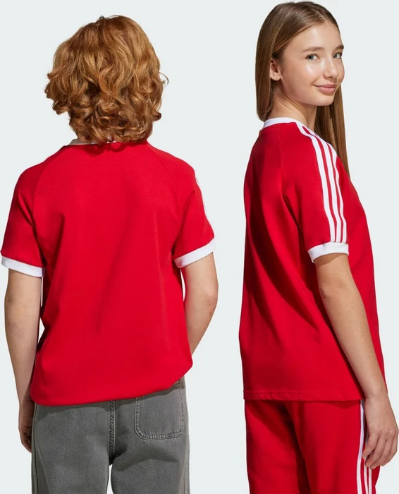 adidas 3-Streifen T-Shirt kurzarm better scarlet (Junior)