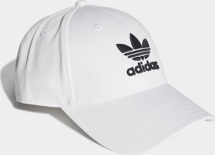 adidas Trefoil Baseball Kappe weiß/schwarz