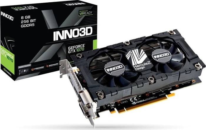 INNO3D GeForce GTX 1070 X2 V4, 8GB GDDR5, 2x DVI, HDMI, DP