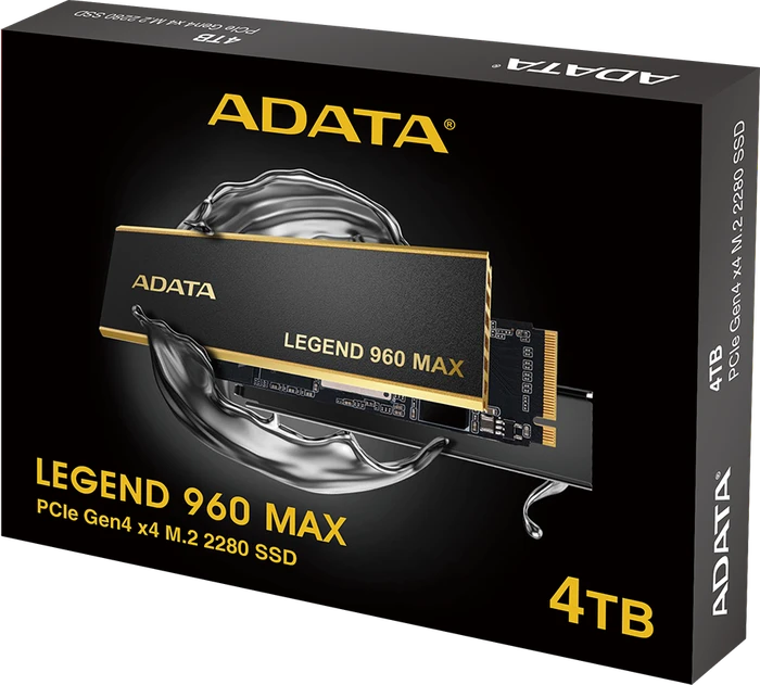 ADATA LEGEND 960 MAX 4TB, M.2 2280 / M-Key / PCIe 4.0 x4, Kühlkörper