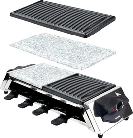 Syntrox Genf Raclette-Set mit Big-Wechselplatten