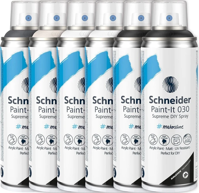 Schneider Paint-It 030 Supreme DIY Spray Basic Set 1, 1200ml (ML03060903)