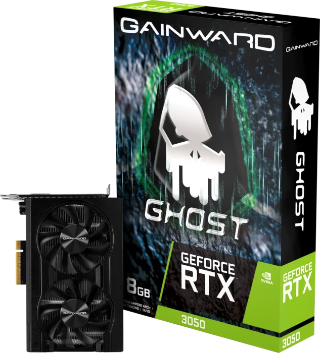 Gainward GeForce RTX 3050 Ghost / Ghost V1, 8GB GDDR6, DVI, HDMI, DP