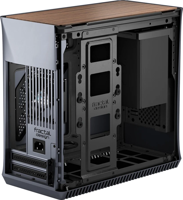 Fractal Design Era ITX Titanium Grey Walnut, Mini-ITX
