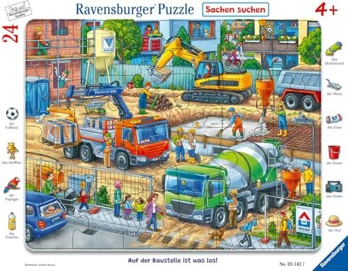 Ravensburger Puzzle Auf der Baustelle ist was los!