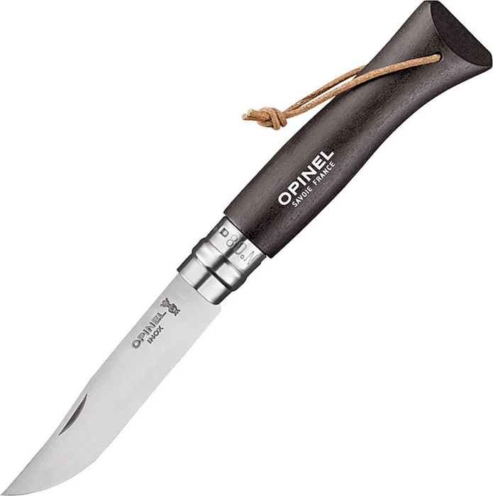 Opinel No. 8 Inox Taschenmesser baroudeur schwarz