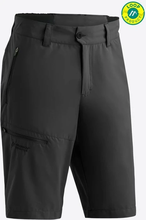 Maier Sports Nil Loop Bermuda Hose kurz schwarz (Herren)