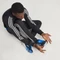adidas Predator Elite JB Fold-Over Tongue FG core black/cloud white/glow blue Vorschaubild