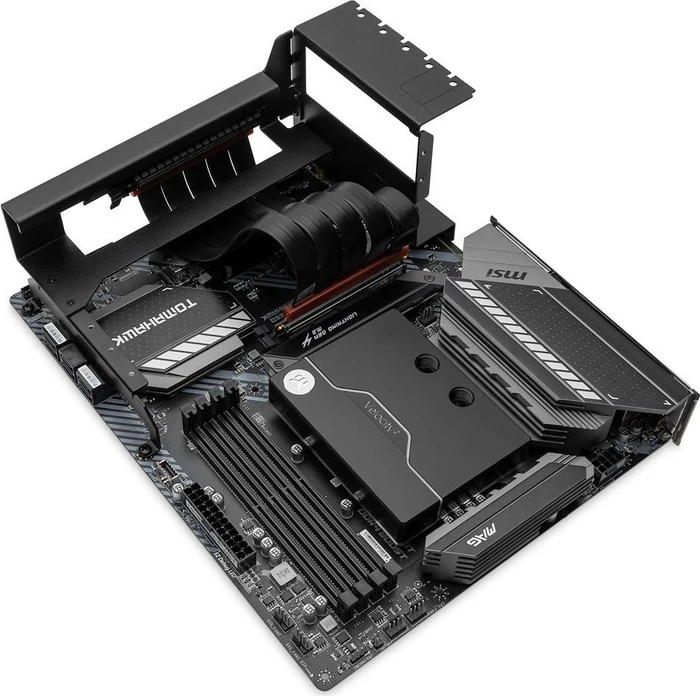 EK Water Blocks EK-Loop Vertical GPU Holder EVO, shifted, inkl. Grafikkarten-Halterung, gewinkelt, PCIe 4.0, 200mm