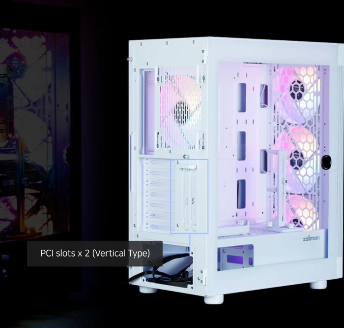 Zalman i4 TG White, Glasfenster