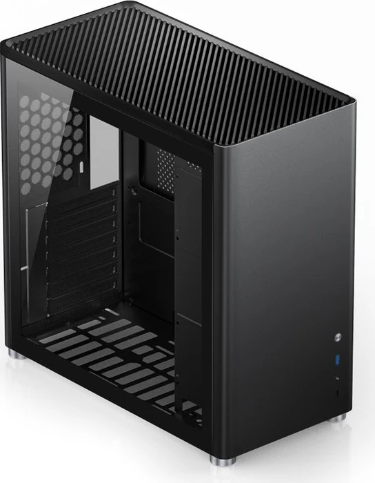 Jonsbo D40, schwarz, Glasfenster