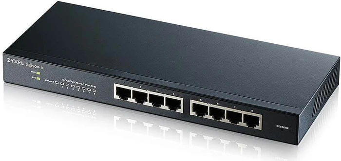 Zyxel GS1900 Desktop Gigabit Smart Switch, 8x RJ-45