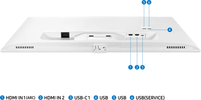 Samsung Smart Monitor M7 M70A, weiß, 31.5"