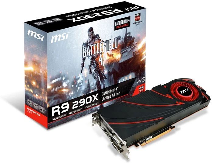 MSI Radeon R9 290X Battlefield 4 Edition, R9 290X 4GD5 BF4, 4GB GDDR5, 2x DVI, HDMI, DP