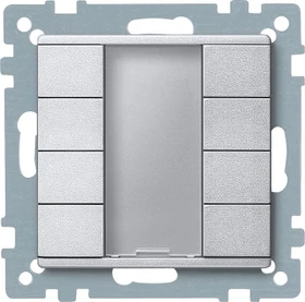 Merten Taster 4-fach Plus aluminium