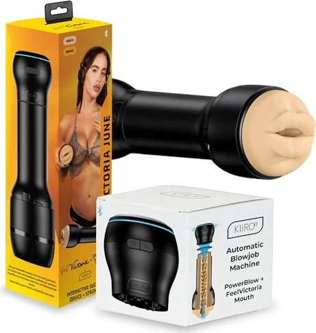 Kiiroo Keon PowerBlow & Feel Victoria June Mouth Combo Masturbator