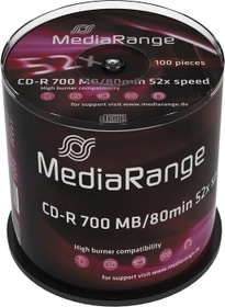 MediaRange CD-R 80min/700MB, 52x, 100er Spindel