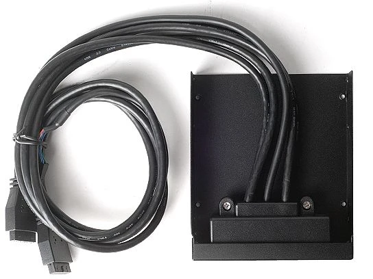 SilverStone FP32B-E, 3.5" Multifunktionspanel, schwarz