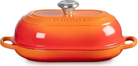 Le Creuset Signature Gusseisen Brot Bräter oval 29cm 1.4l ofenrot