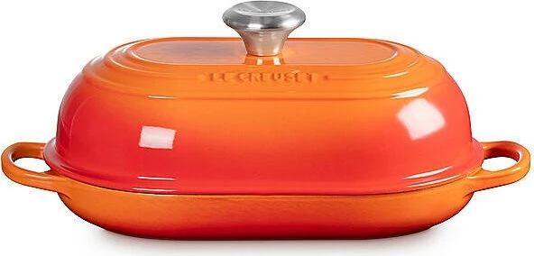 Le Creuset Signature Gusseisen Brot Bräter oval 29cm 1.4l ofenrot