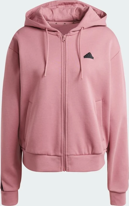 adidas Future Icons 3-Streifen Hoodie preloved crimson (Damen)
