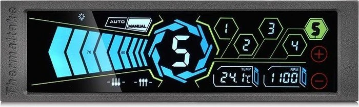 Thermaltake Commander FT, 5.25" Lüftersteuerung, 5-Kanal