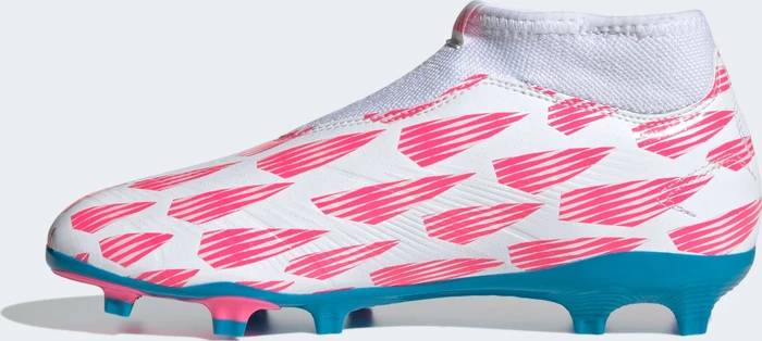 adidas Predator League Laceless FG cloud white/solar blue/solar pink (Junior)
