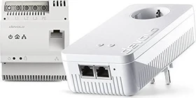 devolo dLAN 1200+ DINrail WiFi ac Starter Kit, Powerline/WLAN-Access Point und Powerline-Railmount-Adapter Set, 2er-Bundle