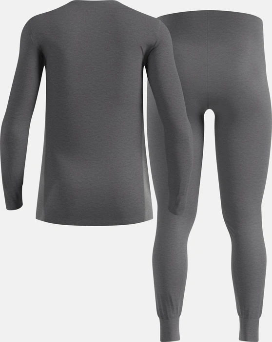 Odlo Active Warm Base Layer Set dark grey melange/grey melange (Herren)